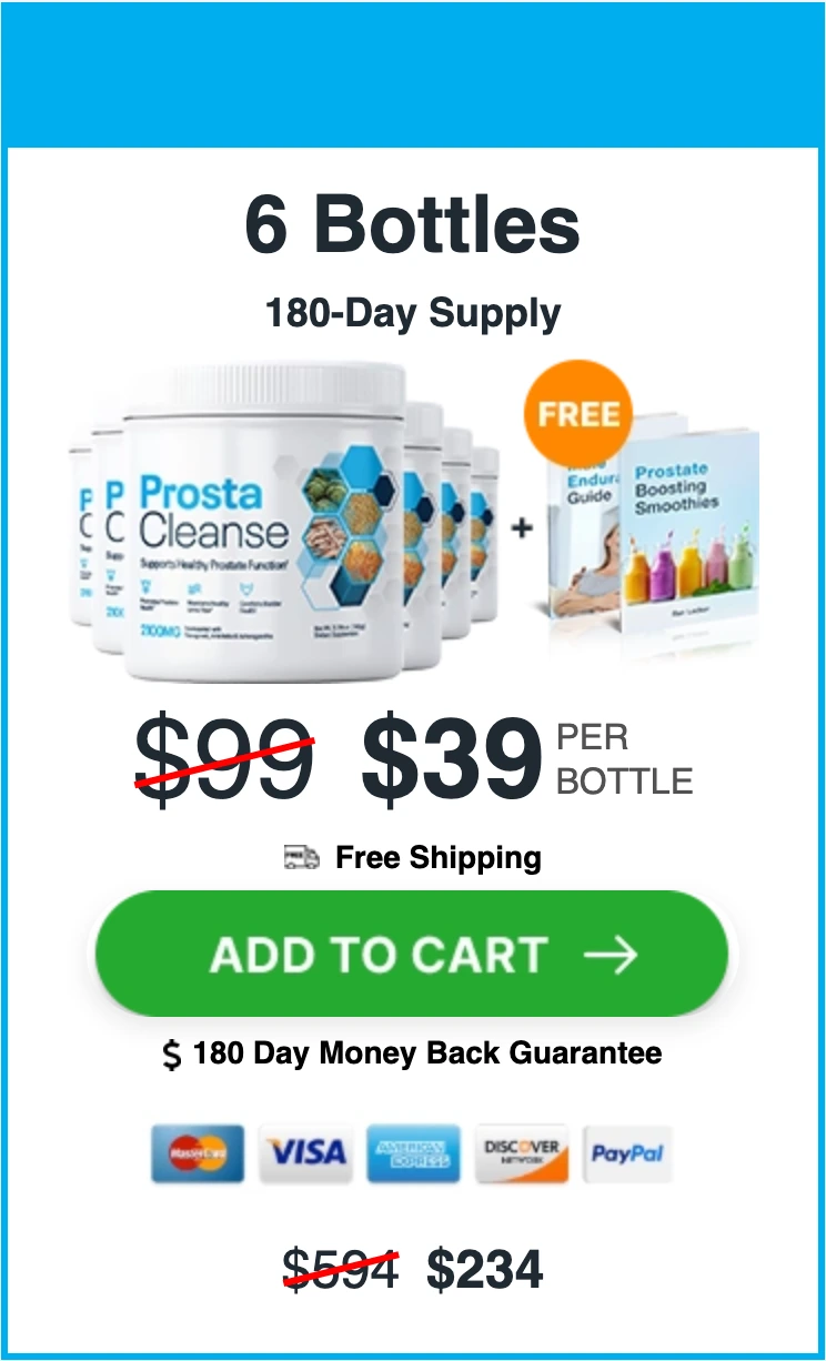 ProstaCleanse 6 bottles